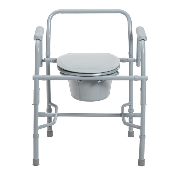 Drive Deluxe Steel Drop Arm Commode1 Drive Deluxe Steel Drop Arm Commode
