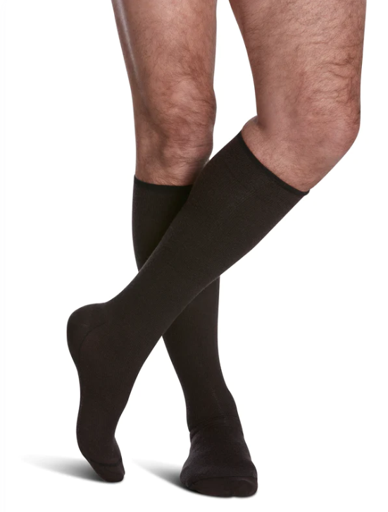 Men's All-Season Merino Wool Calf Compression Stockings Brown Men's All-Season Merino Wool Calf Compression Stockings Brown
