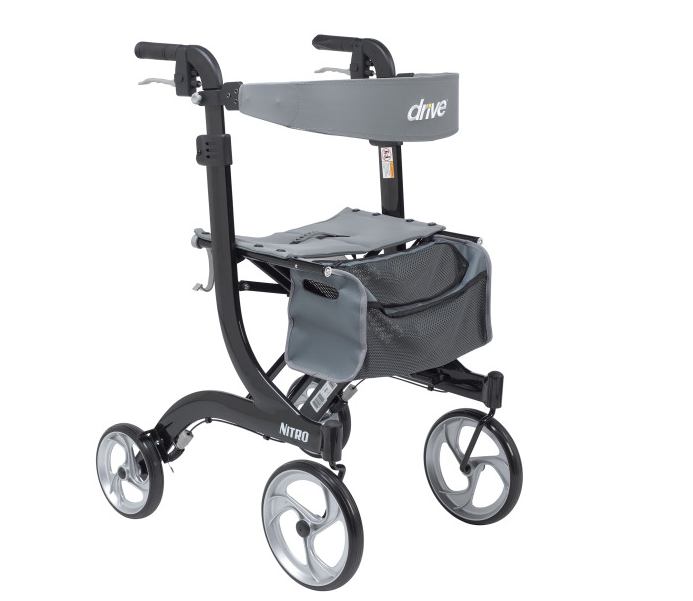 Nitro Euro Style Rollator Black Nitro Euro Style Rollator