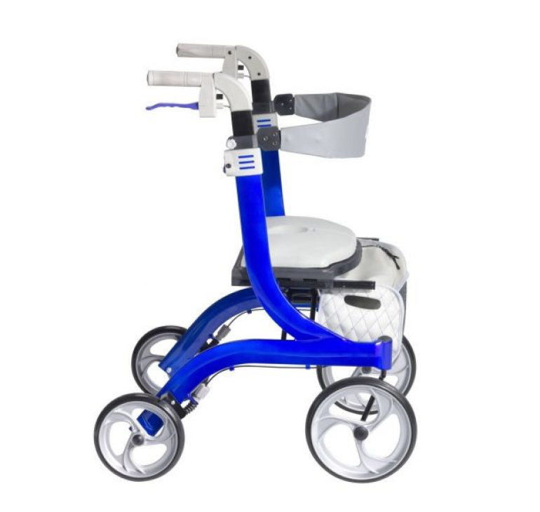 Nitro Aluminum DLX Euro Style 4 Wheel Walker Rollator