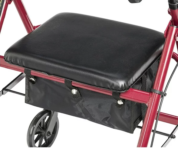 Rollator With Fold Up And Removable Back Support And Padded Seat Seats Rollator With Fold Up And Removable Back Support And Padded Seat