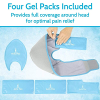Vive Health Full Head Ice Wrap Gel Packs thumbnail Vive Health Full Head Ice Wrap thumbnail