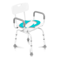 Vive Swivel Shower Chair Swivel Shower Chair thumbnail Vive Swivel Shower Chair Swivel Shower Chair with Arms and Back thumbnail