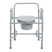 Drive Deluxe Steel Drop Arm Commode1 thumbnail Drive Deluxe Steel Drop Arm Commode thumbnail