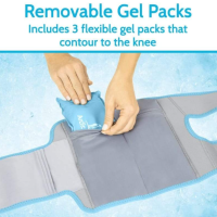 Vive Compression Knee Ice Wrap Removable Gel Packs thumbnail Vive Compression Knee Ice Wrap thumbnail