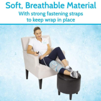 Vive Compression Knee Ice Wrap Soft and Breathable Mess Materials thumbnail Vive Compression Knee Ice Wrap thumbnail