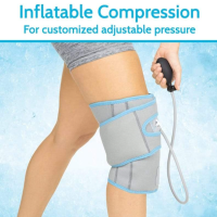 Vive Compression Knee Ice Wrap Inflatable Compression thumbnail Vive Compression Knee Ice Wrap thumbnail