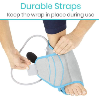 Vive Compression Ankle Ice Wrap Durable Straps thumbnail Vive Compression Ankle Ice Wrap thumbnail