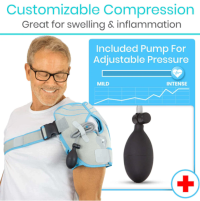Vive Compression Shoulder Ice Wrap Customizable Compression thumbnail Vive Compression Shoulder Ice Wrap thumbnail