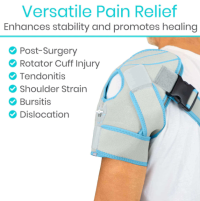 Vive Compression Shoulder Ice Wrap Versatile Pain Relief thumbnail Vive Compression Shoulder Ice Wrap thumbnail