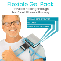 Vive Compression Shoulder Ice Wrap Flexible Gel Wrap thumbnail Vive Compression Shoulder Ice Wrap thumbnail