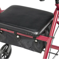 Rollator With Fold Up And Removable Back Support And Padded Seat Seats thumbnail Rollator With Fold Up And Removable Back Support And Padded Seat thumbnail