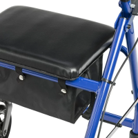 Rollator With Fold Up And Removable Back Support And Padded Seat Seat thumbnail Rollator With Fold Up And Removable Back Support And Padded Seat thumbnail