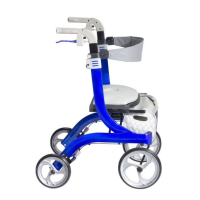 Nitro Aluminum DLX Euro Style 4 Wheel Walker Rollator thumbnail