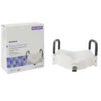 McKesson Raised Toilet Seat - Elevated Seat with Removable Arms thumbnail McKesson Raised Toilet Seat - Elevated Seat with Removable Arms thumbnail