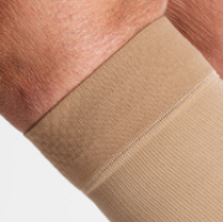 Women's Essential Cotton Calf with Grip-Top Compression Stockings Close Up thumbnail Women's Essential Cotton Calf with Grip-Top Compression Stockings thumbnail