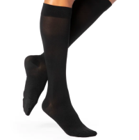 Women's Essential Opaque Calf Compression Stockings Black thumbnail Women's Essential Opaque Calf Compression Stockings thumbnail