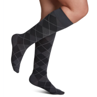 Women's Style Microfiber Patterns Calf Stockings Graphite Argyle thumbnail Women's Style Microfiber Patterns Calf Stockings Graphite Argyle thumbnail