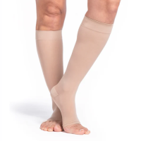 Women's Style Sheer Calf Open-Toe 15-20mmHg Compression Stockings thumbnail Women's Style Sheer Calf Open-Toe 15-20mmHg Compression Stockings thumbnail