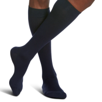 Men's All-Season Merino Wool Calf Compression Stockings Navy thumbnail Men's All-Season Merino Wool Calf Compression Stockings Navy thumbnail