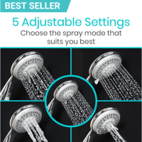Vive Handheld Shower Head 5 adjustable settings thumbnail Vive Handheld Shower Head thumbnail