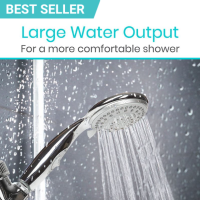 Vive Handheld Shower Head Large Water Output thumbnail Vive Handheld Shower Head thumbnail