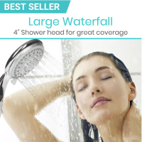 Vive Handheld Shower Head Large Waterfall thumbnail Vive Handheld Shower Head thumbnail