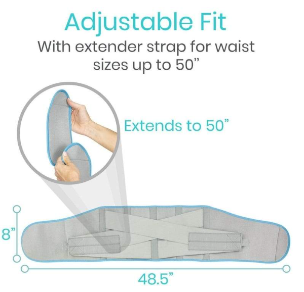 Vive Back Ice Wrap Adjustable Fit Vive Back Ice Wrap