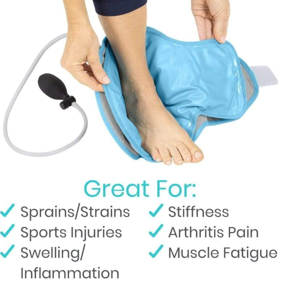 Vive Compression Ankle Ice Wrap Great For Vive Compression Ankle Ice Wrap