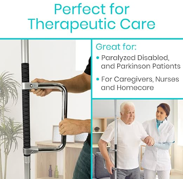 Vive Floor to Ceiling Grab Bar Therapeutic Care Vive Floor to Ceiling Grab Bar