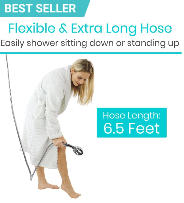 Vive Handheld Shower Head Flexible Hose Vive Handheld Shower Head