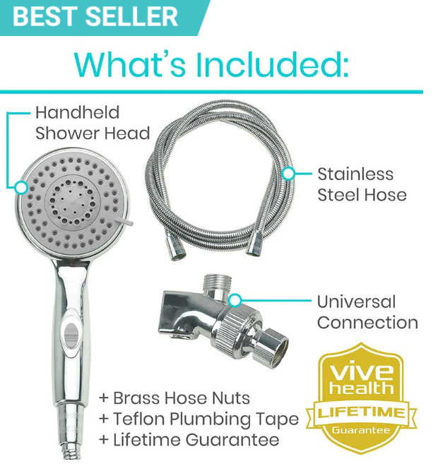 Vive Handheld Shower Head What's Included Vive Handheld Shower Head