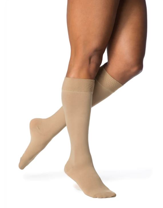 Women's Essential Opaque Calf Plus with Grip-Top Compression Stockings Women's Essential Opaque Calf Plus with Grip-Top Compression Stockings