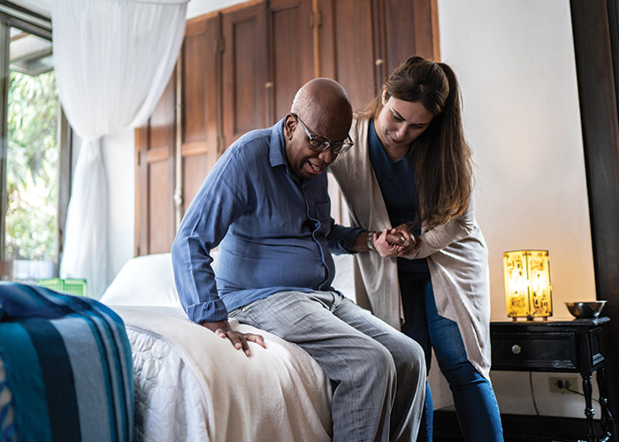 Home health aid and patient