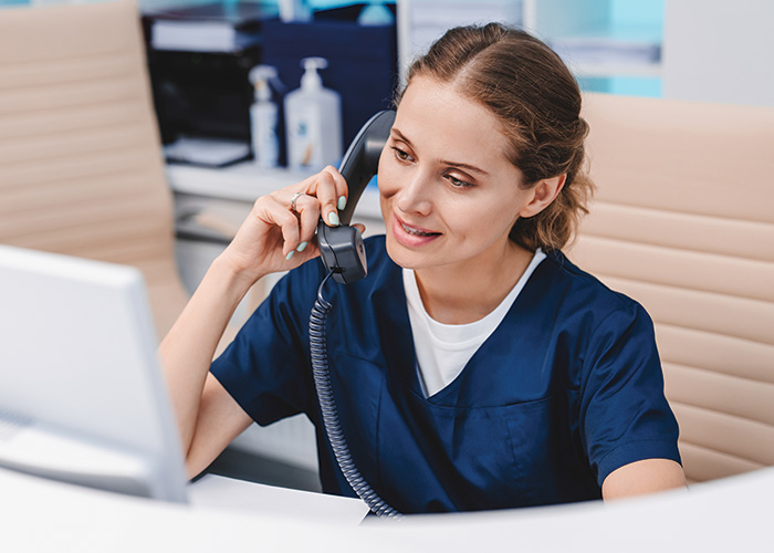 Nurse on the phone